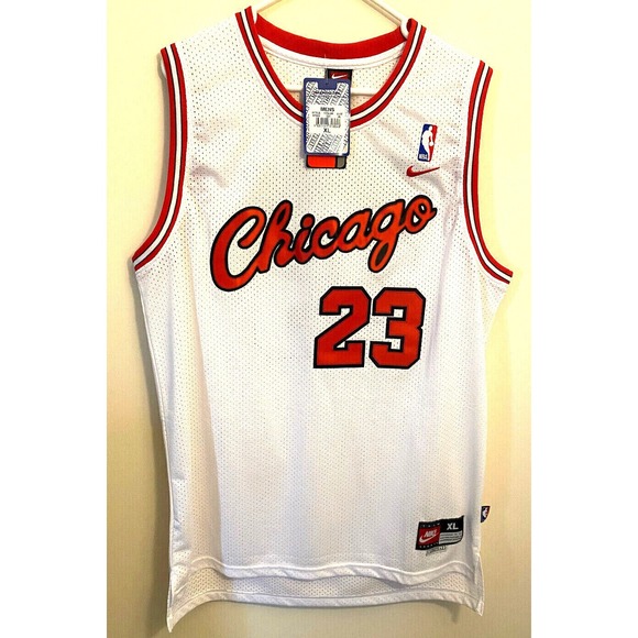MICHAEL‎ JORDAN CHICAGO BULLS HOME JERSEY NIKE  W/TAGS Size XL NEVER WORN - Picture 1 of 5
